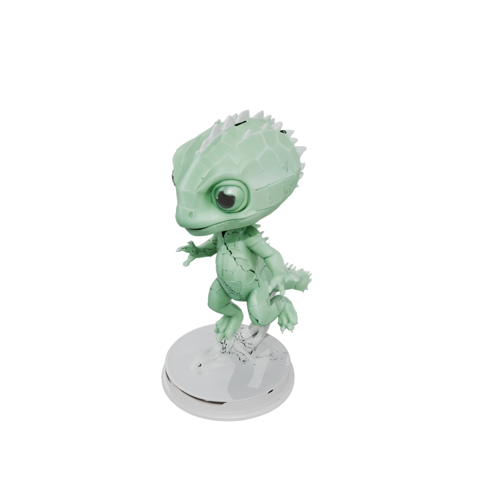 Crystal Chibi Flexi Chameleon