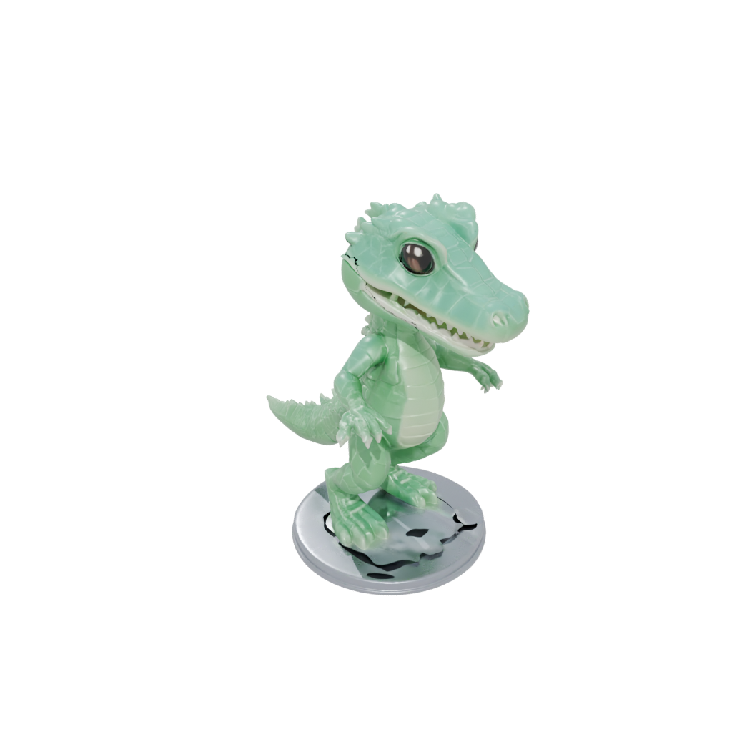 Crystal Chibi Flexi Crocodile