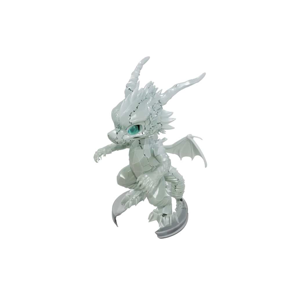 Crystal Chibi Flexi Dragon