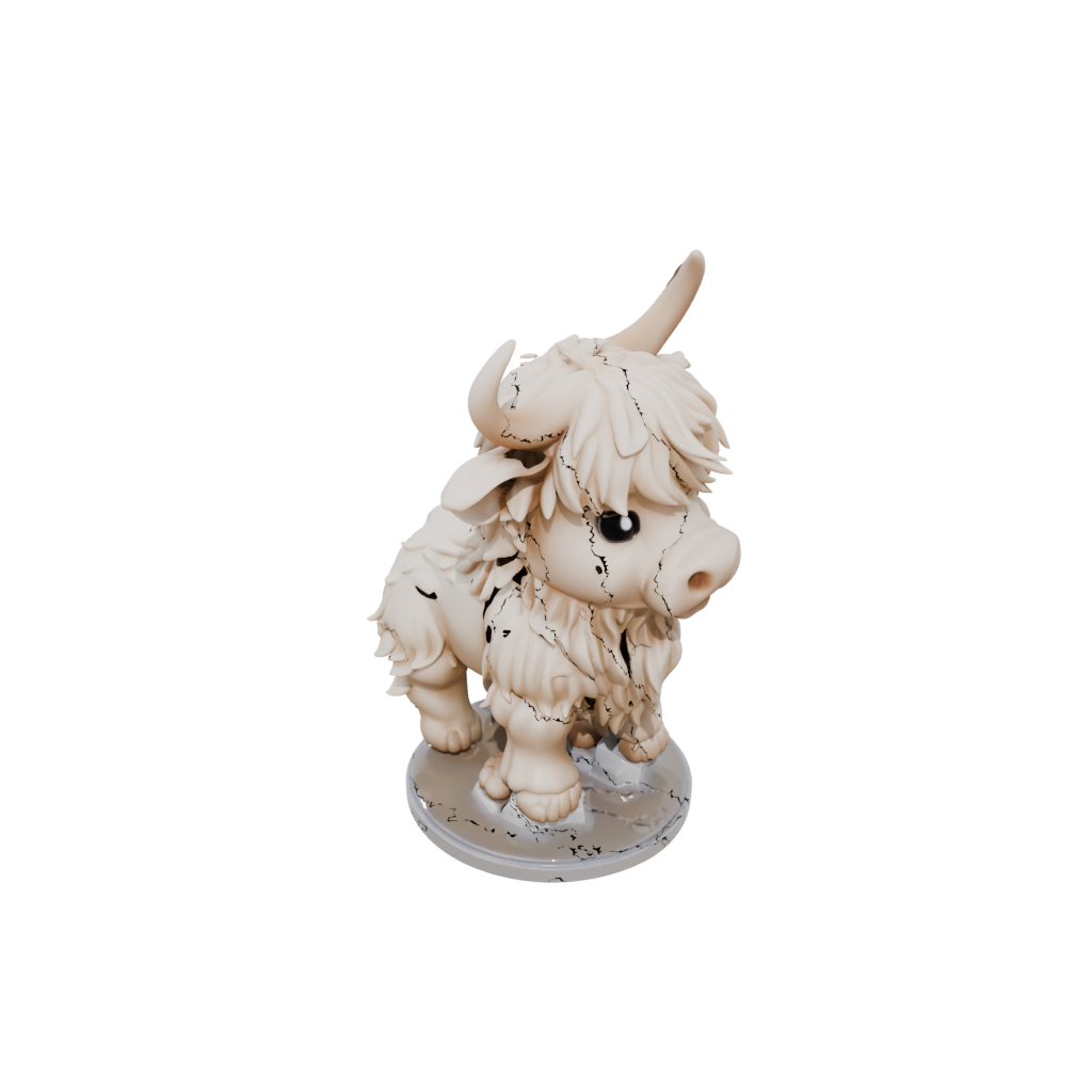 Crystal Chibi Flexi Highland Cow