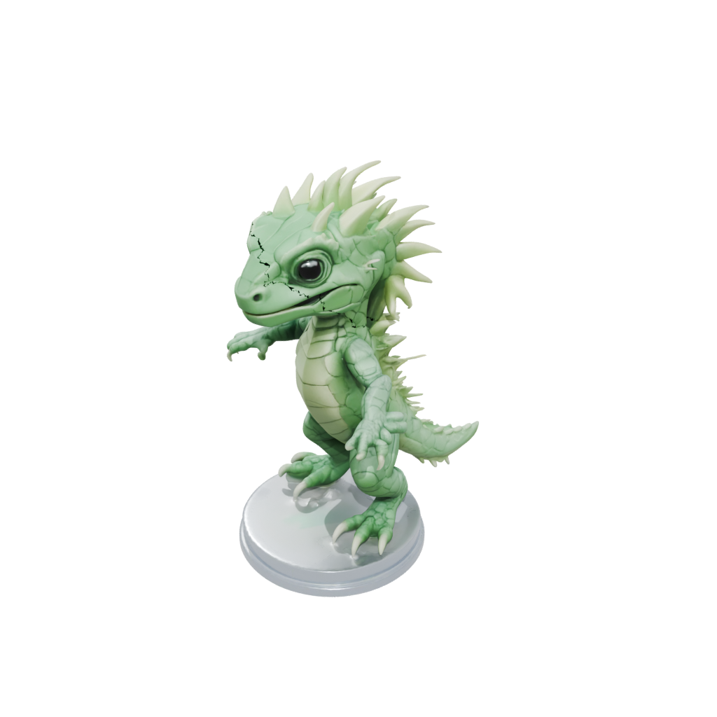 Crystal Chibi Flexi Iguana
