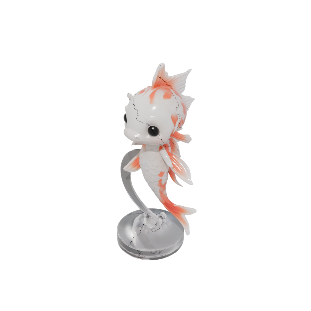 Crystal Chibi Flexi Koi Fish