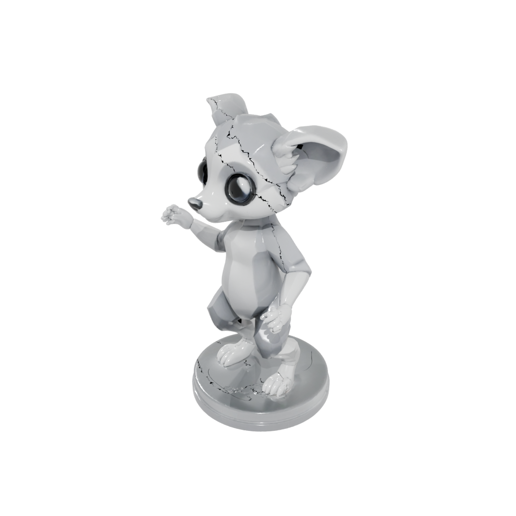 Crystal Chibi Flexi Lemur