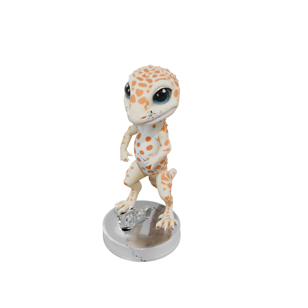 Crystal Chibi Flexi Leopard Gecko