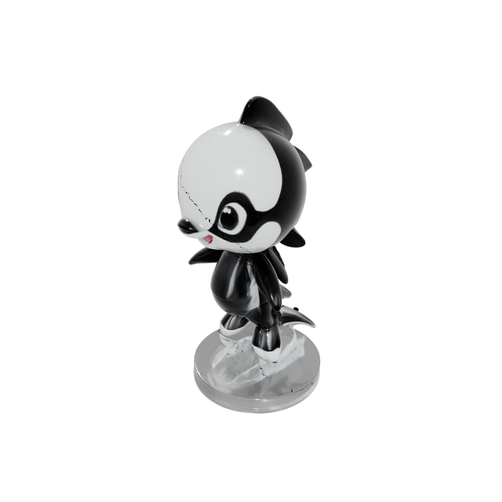 Crystal Chibi Flexi Orca Whale
