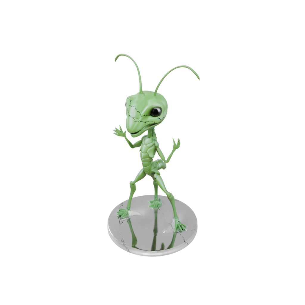 Crystal Chibi Flexi Praying Mantis