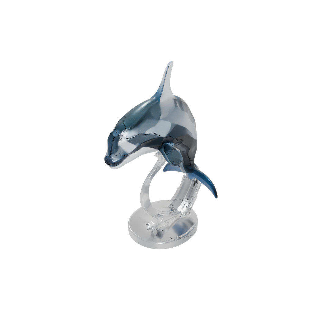 Crystal Flexi Orca Whale