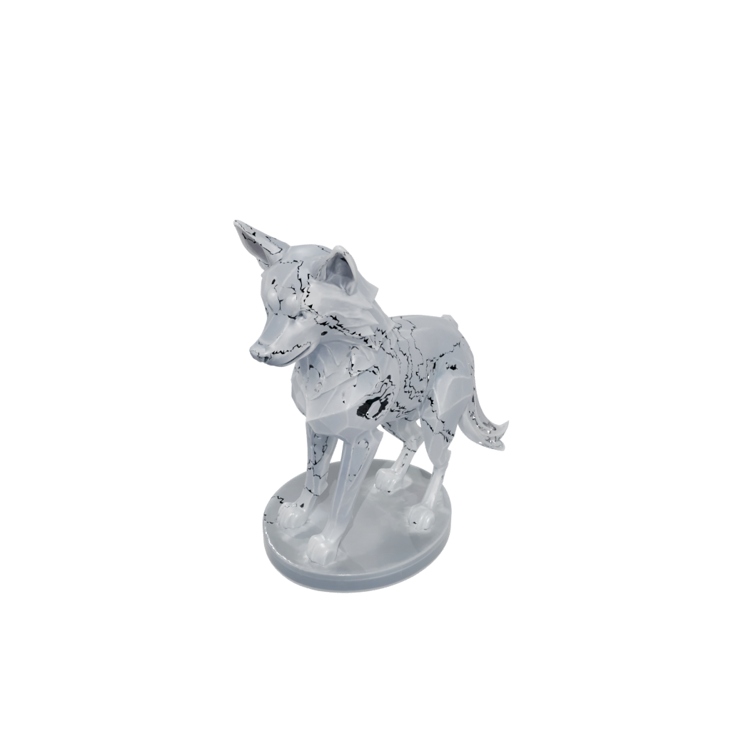 Crystal Flexi Wolf Pup