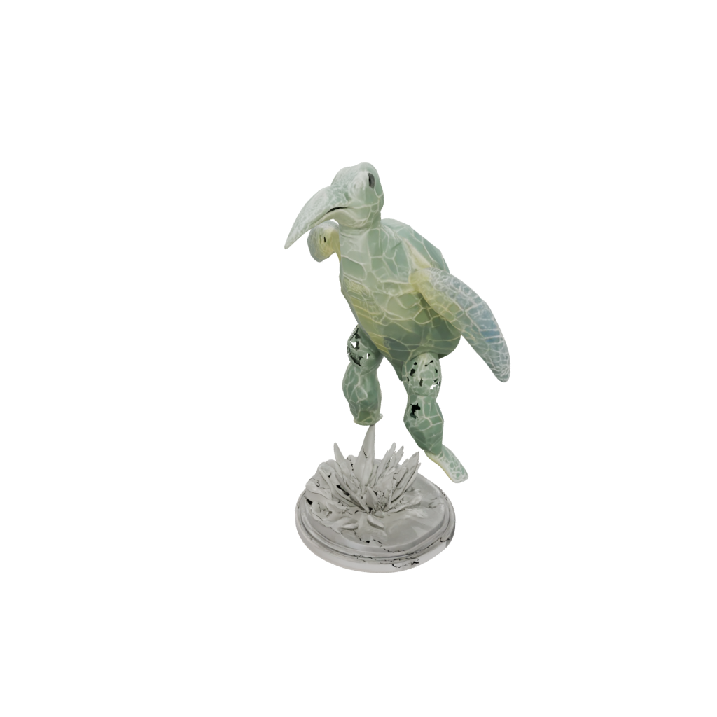 Crystal Floral Flexi Sea Turtle