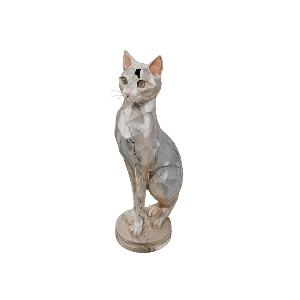 Crystal Floral Flexi Tabby Cat