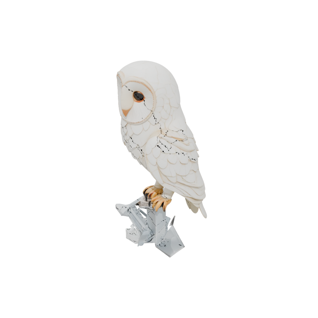 Crystal Geo Flexi Barn Owl