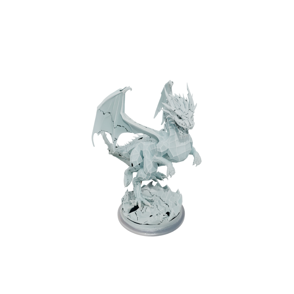 Crystal Geo Flexi Dragon