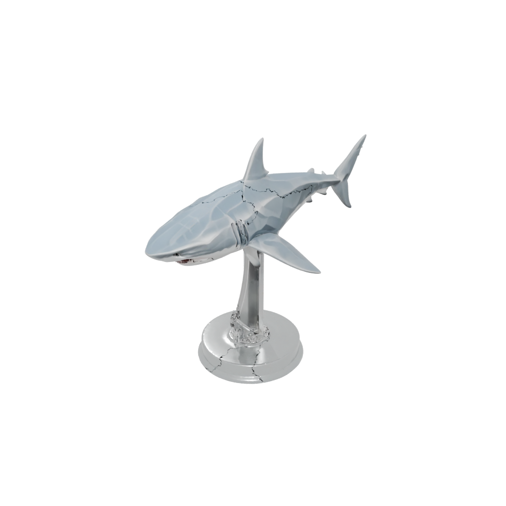 Crystal Geo Flexi Great White Shark