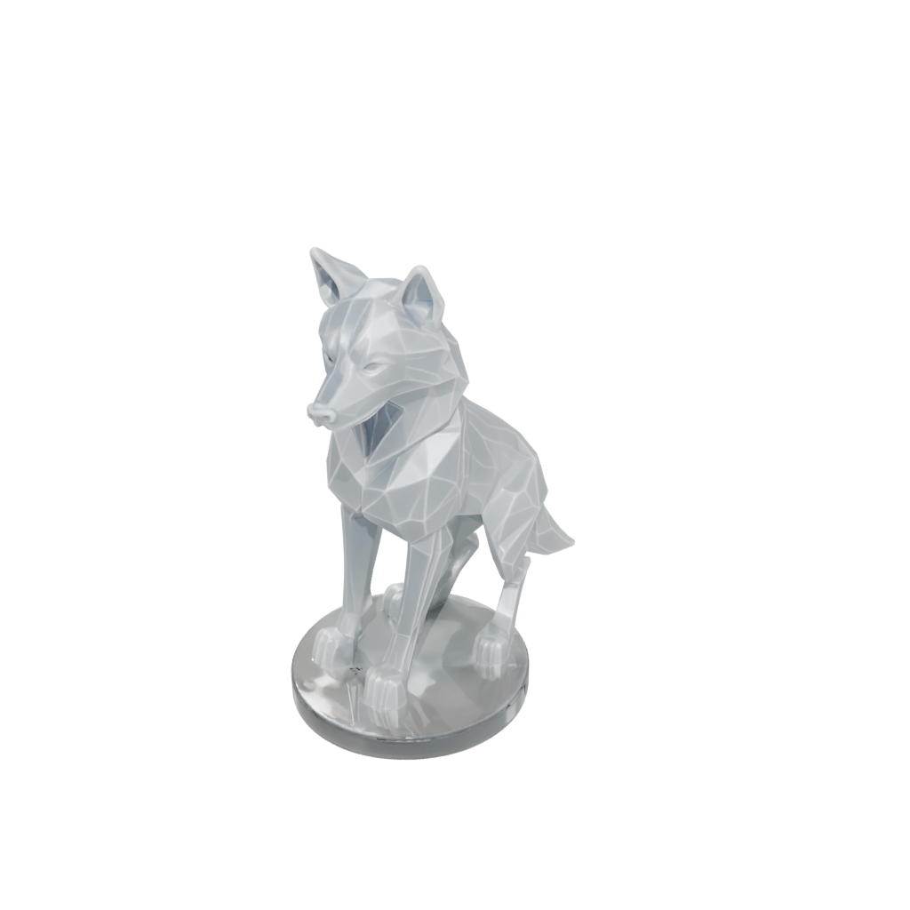 Crystal Geo Flexi Wolf Pup