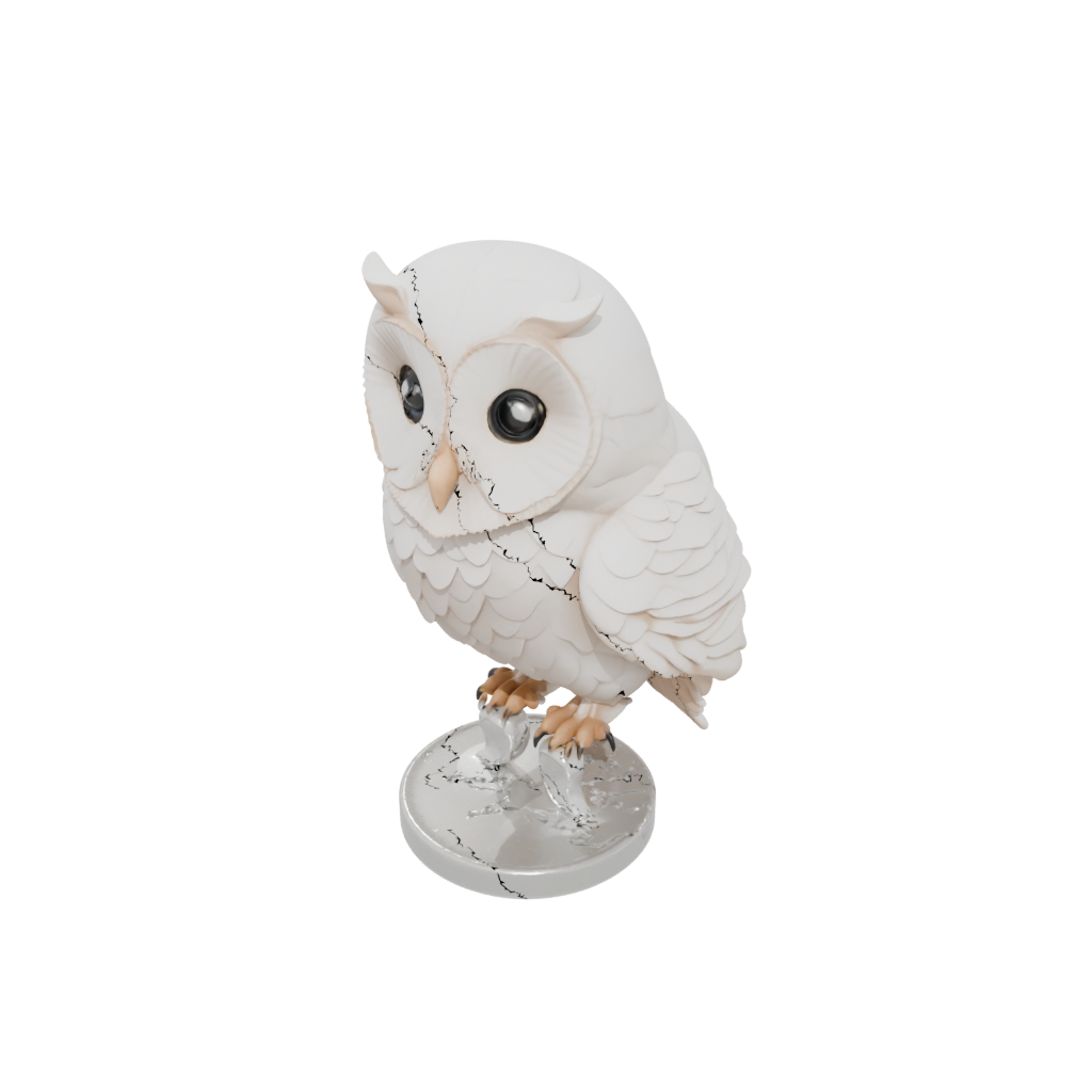 Crystal Kawaii Flexi Barn Owl