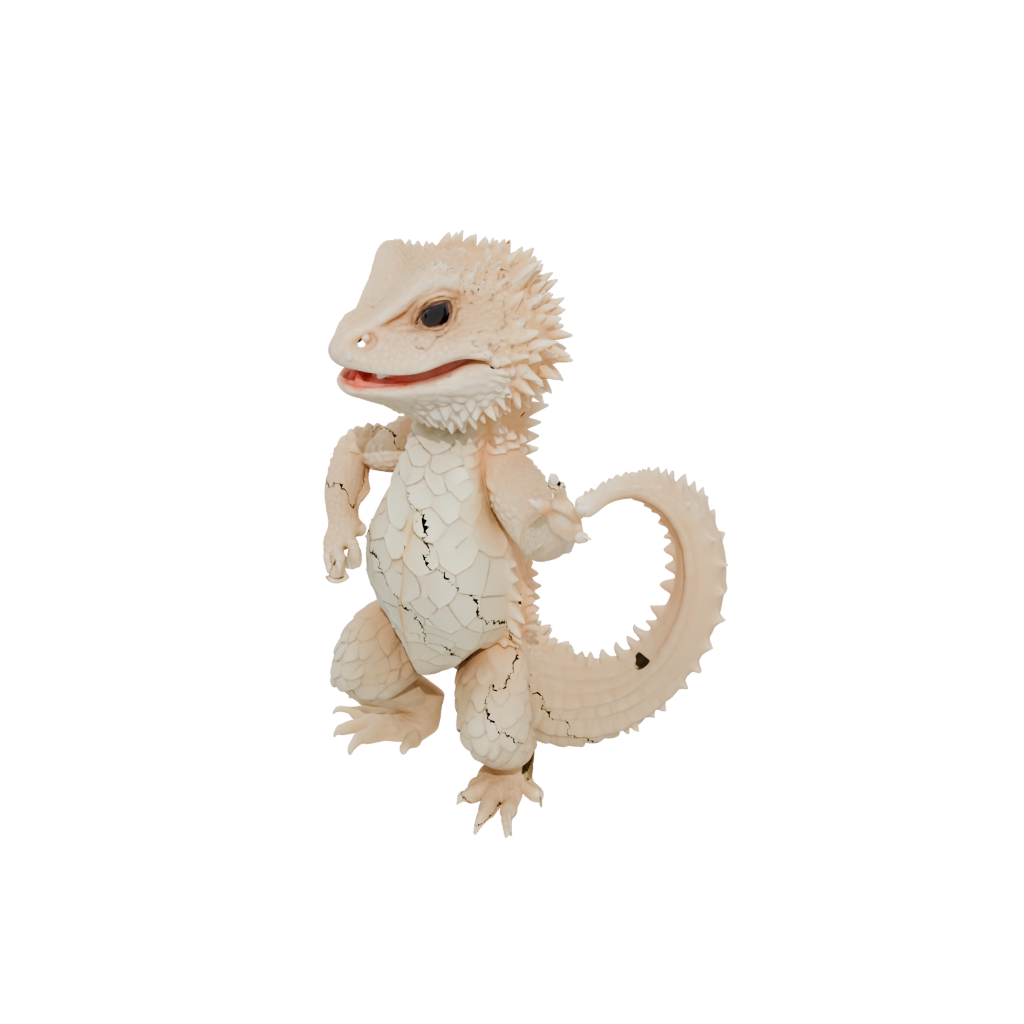 Crystal Kawaii Flexi Bearded Dragon
