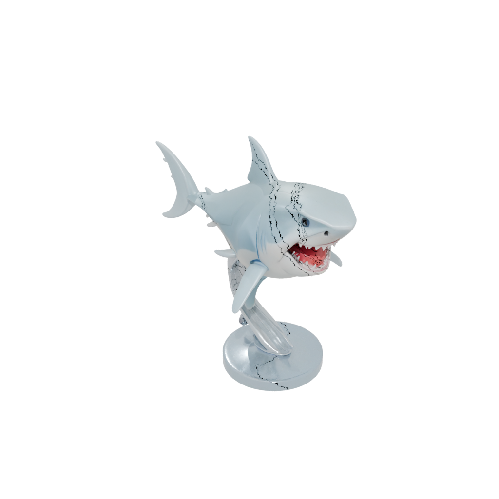 Crystal Kawaii Flexi Great White Shark