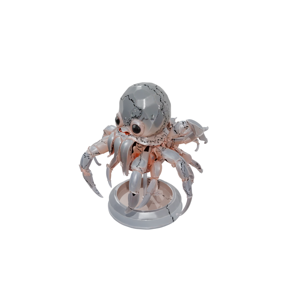 Crystal Kawaii Flexi Hermit Crab