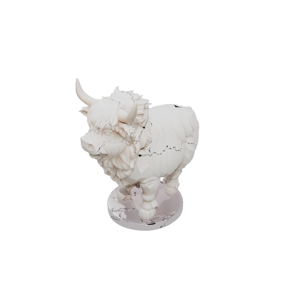 Crystal Kawaii Flexi Highland Cow