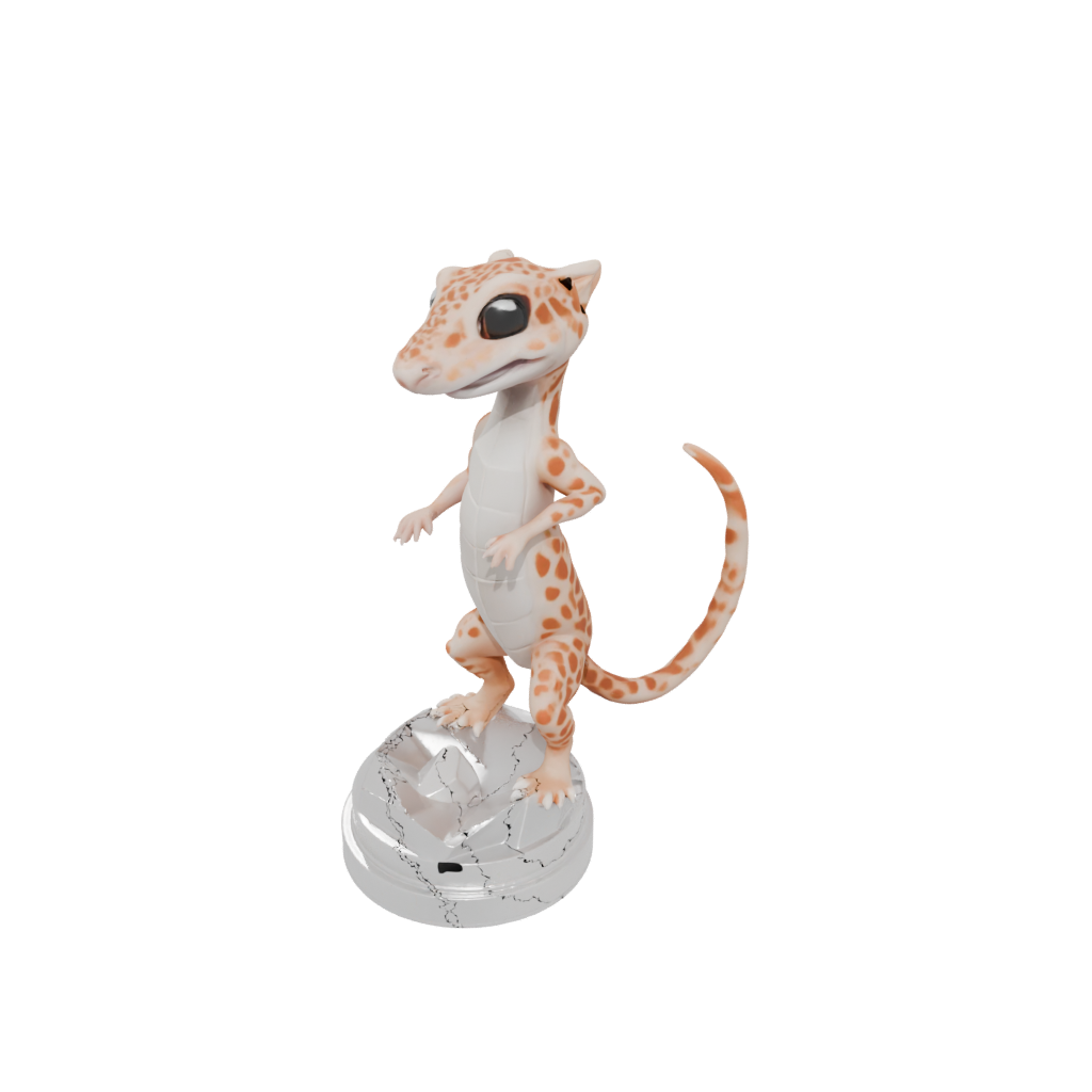 Crystal Kawaii Flexi Leopard Gecko