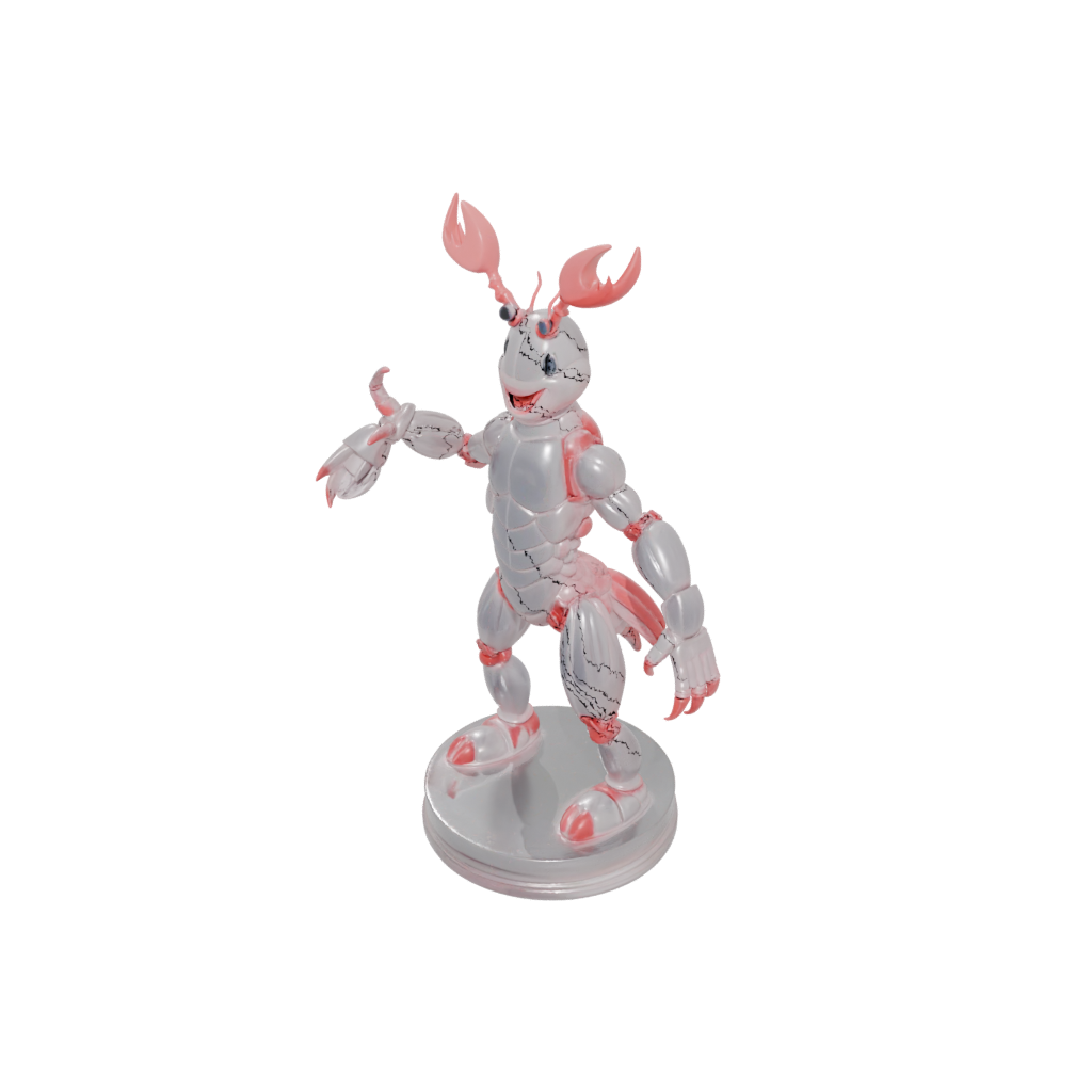 Crystal Kawaii Flexi Lobster