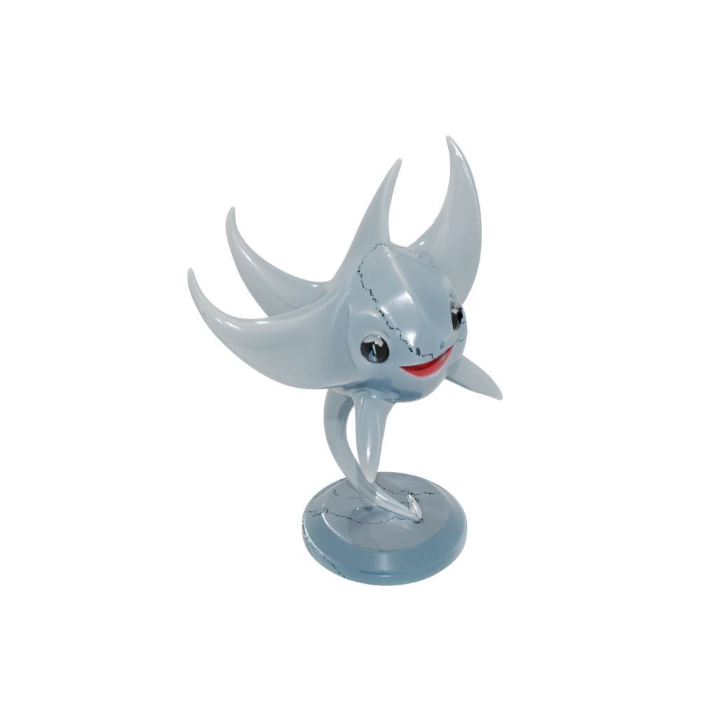 Crystal Kawaii Flexi Manta Ray