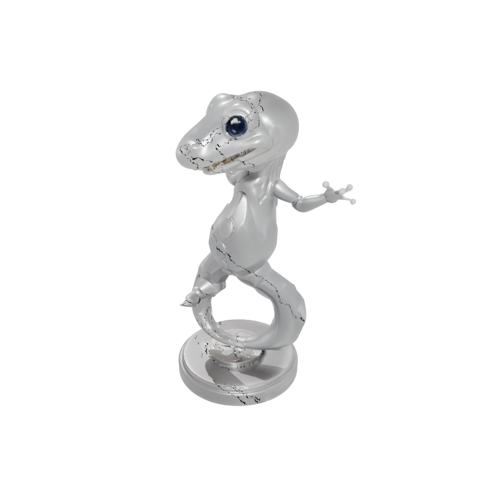 Crystal Kawaii Flexi Salamander