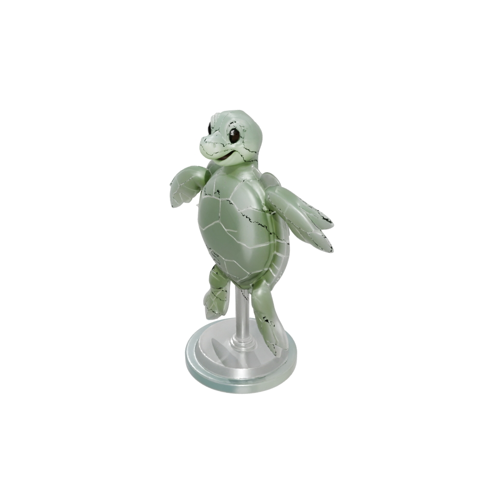 Crystal Kawaii Flexi Sea Turtle