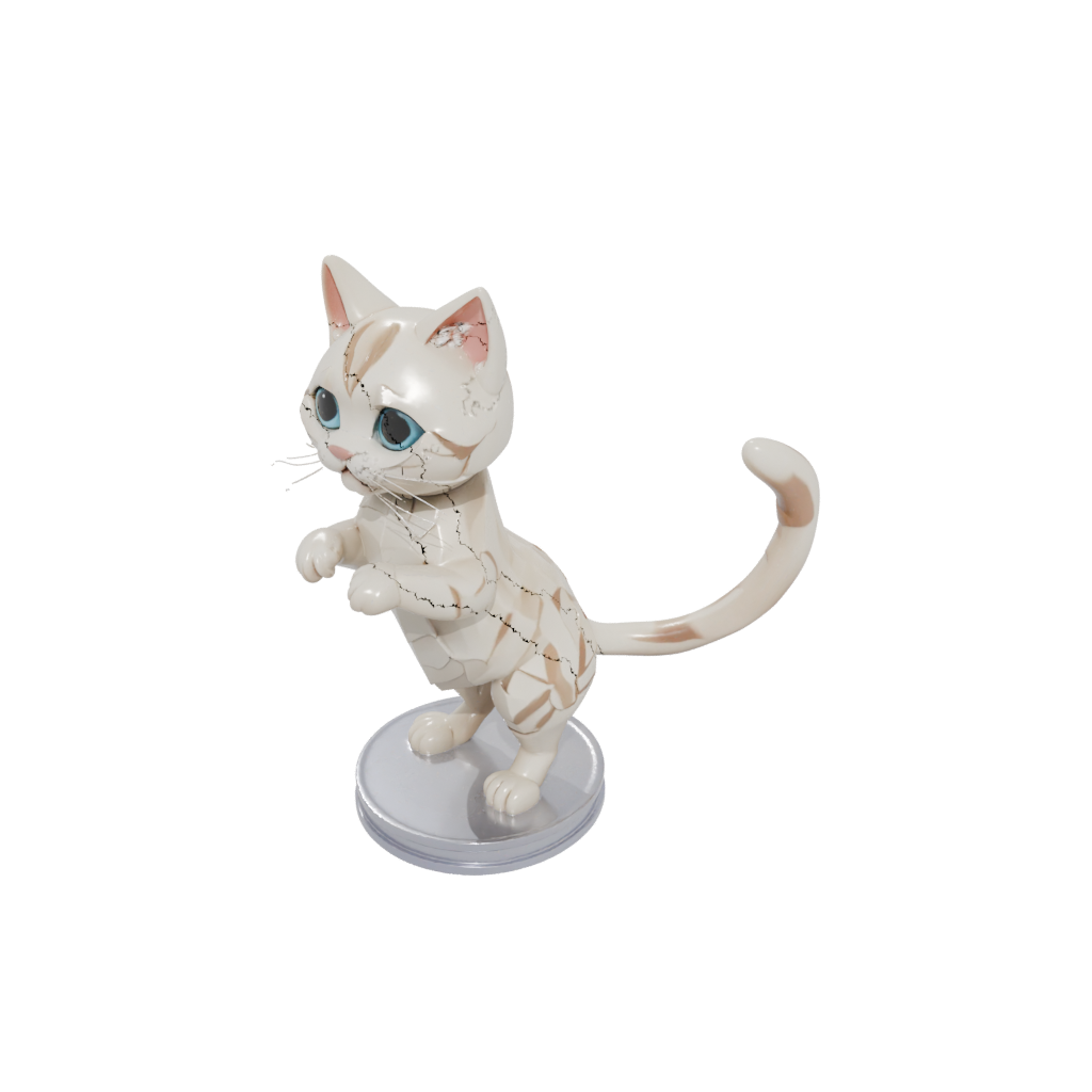 Crystal Kawaii Flexi Tabby Cat