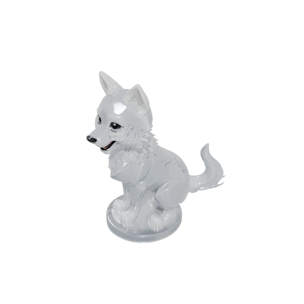 Crystal Kawaii Flexi Wolf Pup