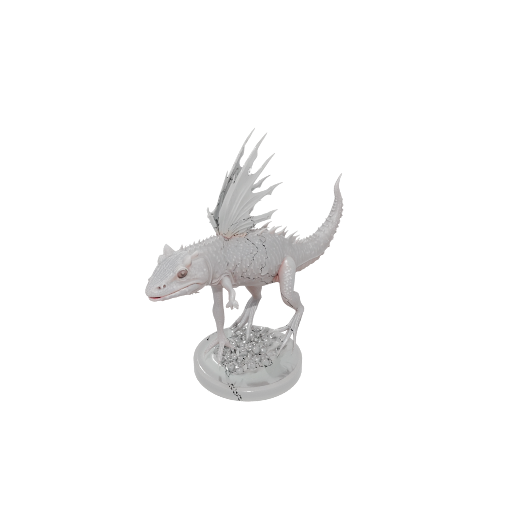 Crystal Realistic Flexi Axolotl