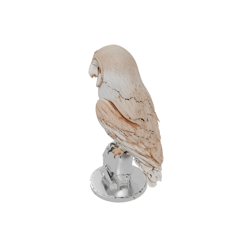 Crystal Realistic Flexi Barn Owl