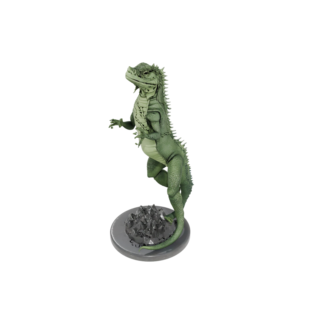 Crystal Realistic Flexi Iguana