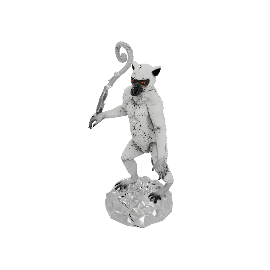 Crystal Realistic Flexi Lemur