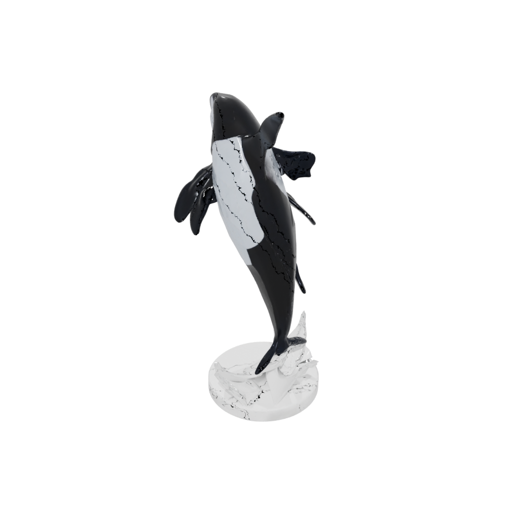 Crystal Realistic Flexi Orca Whale