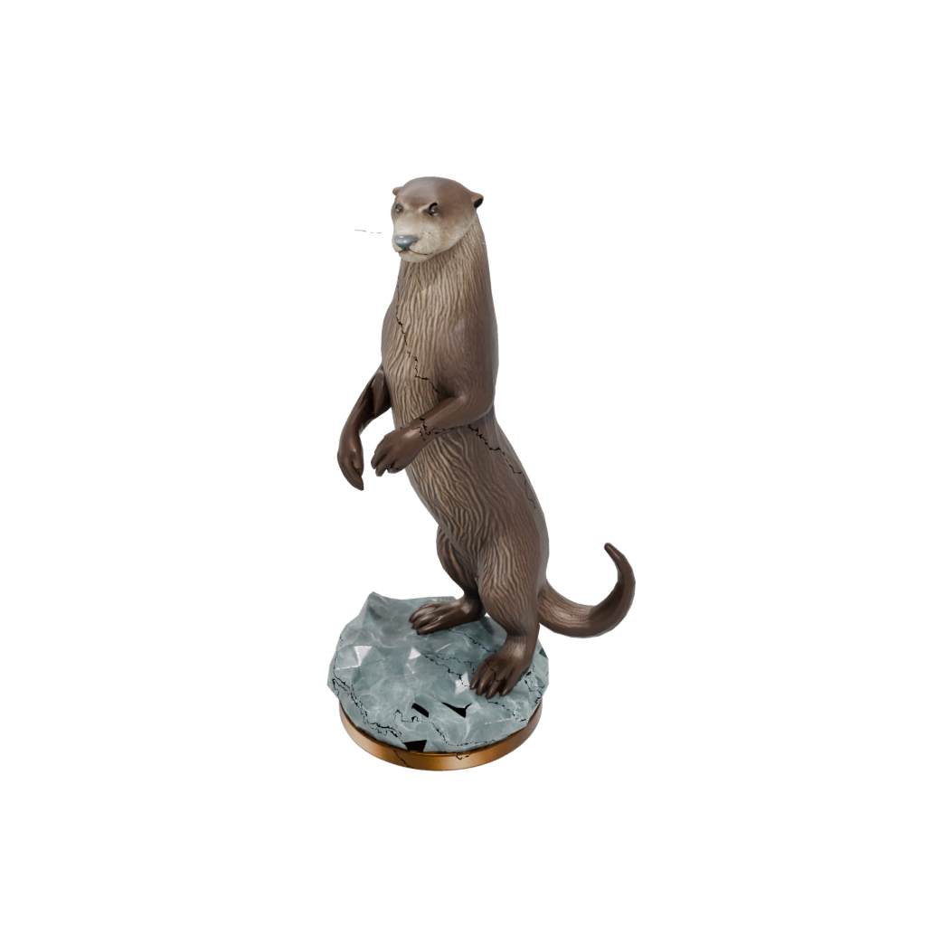 Crystal Realistic Flexi River Otter