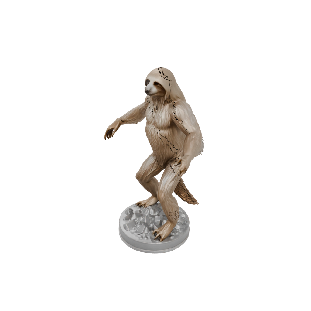 Crystal Realistic Flexi Sloth