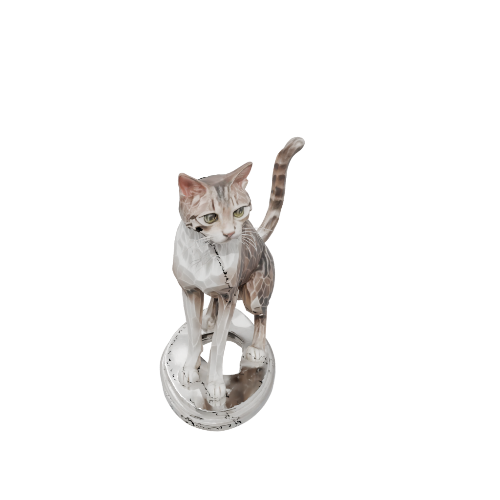Crystal Realistic Flexi Tabby Cat