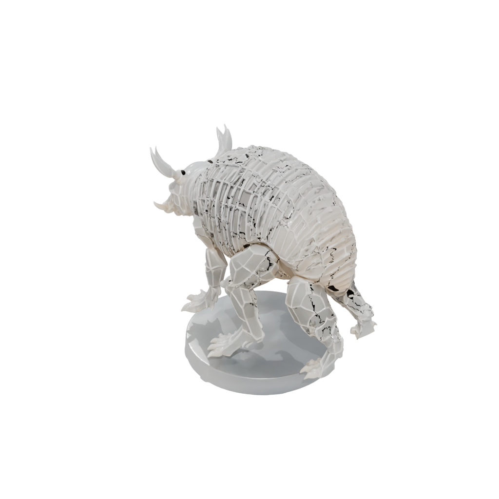 Crystal Skeleton Flexi Armadillo