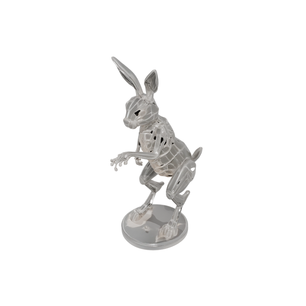 Crystal Skeleton Flexi Bunny Rabbit