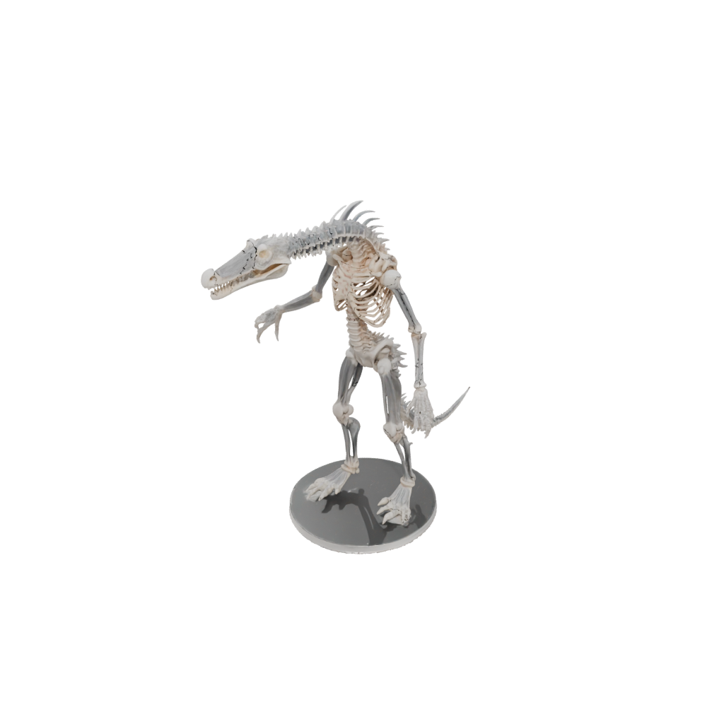 Crystal Skeleton Flexi Crocodile