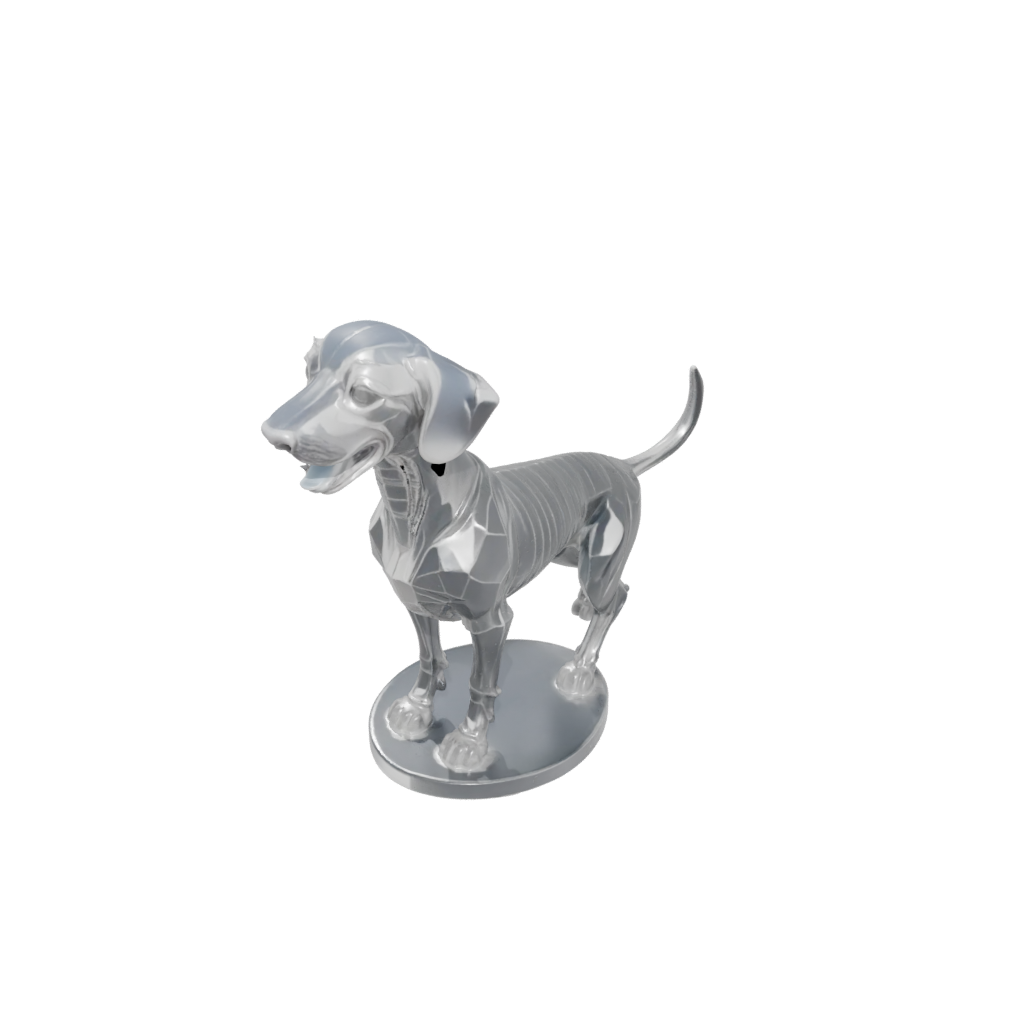 Crystal Skeleton Flexi Dachshund Dog