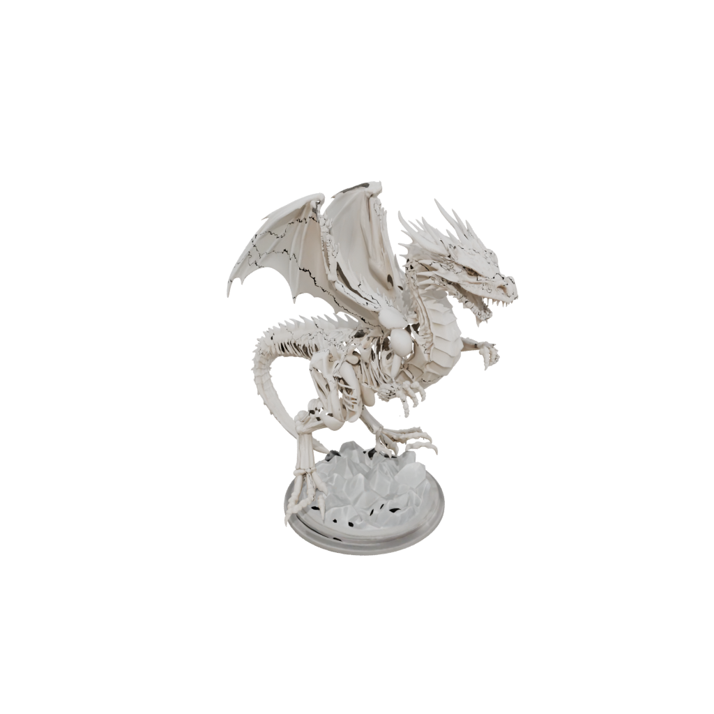 Crystal Skeleton Flexi Dragon