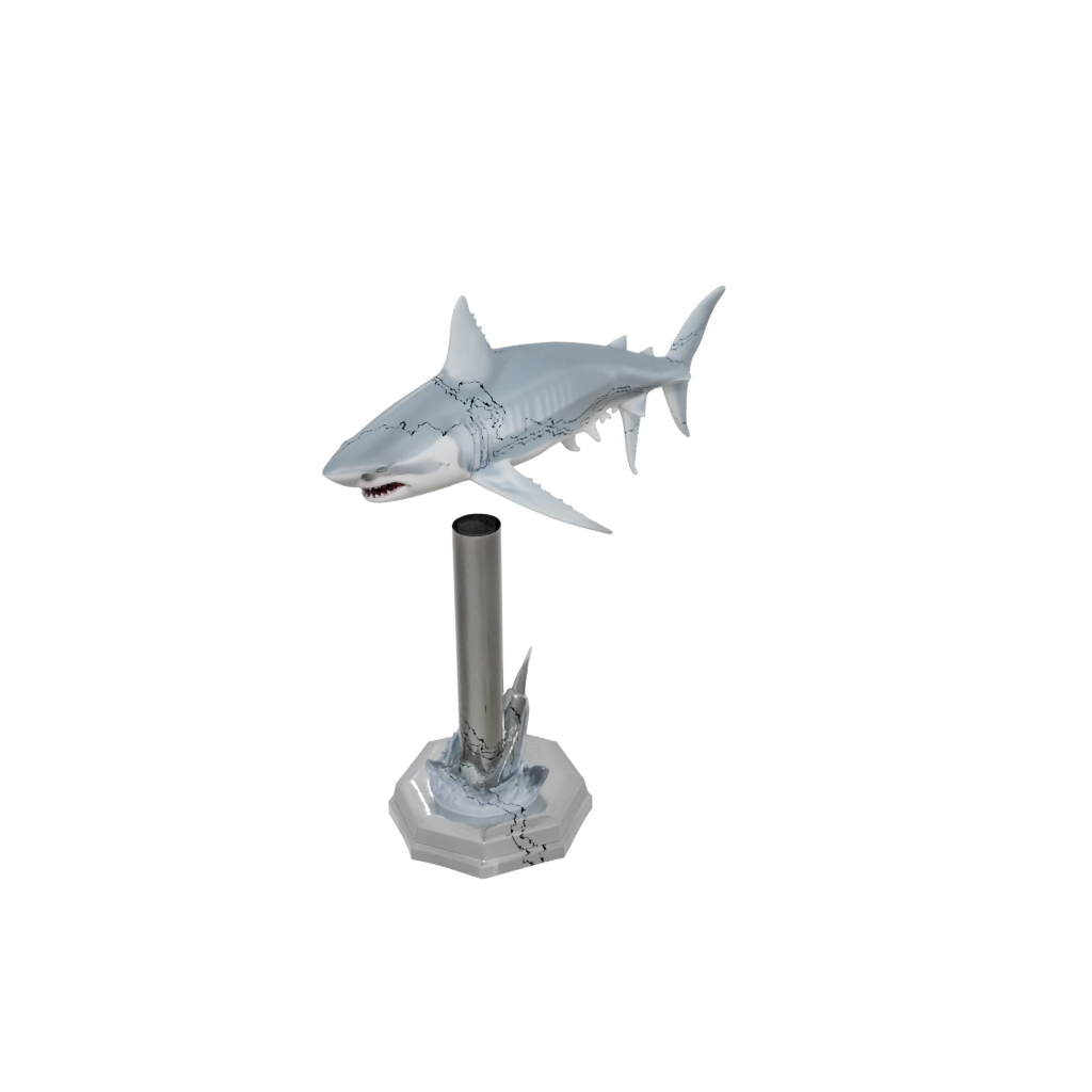 Crystal Skeleton Flexi Great White Shark