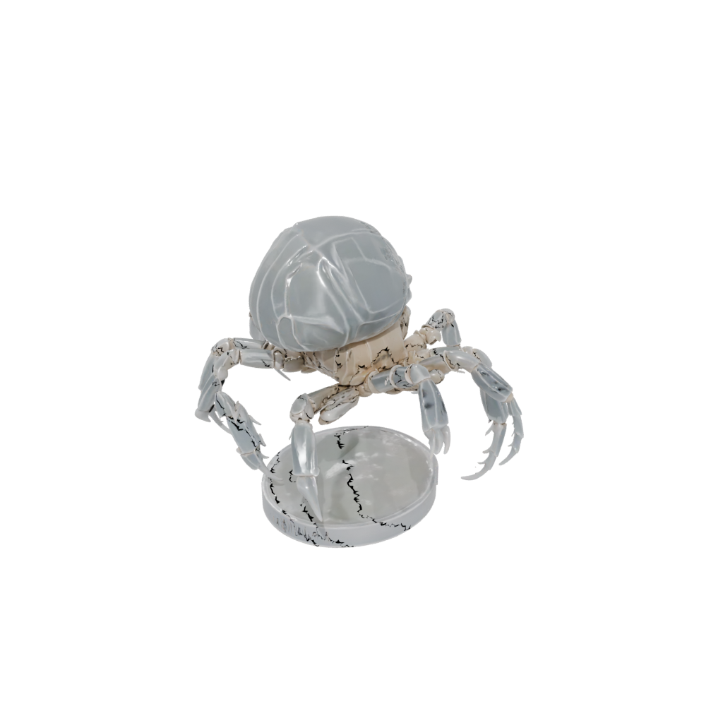 Crystal Skeleton Flexi Hermit Crab