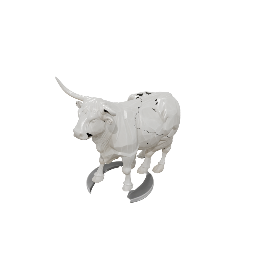 Crystal Skeleton Flexi Highland Cow