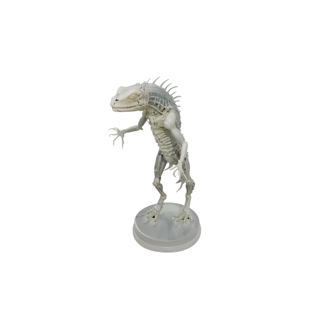 Crystal Skeleton Flexi Iguana