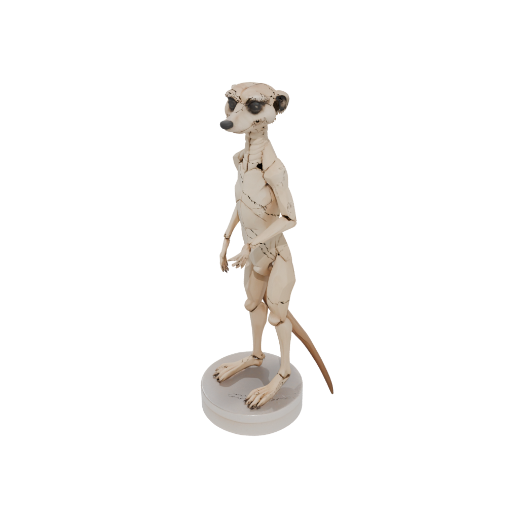 Crystal Skeleton Flexi Meerkat