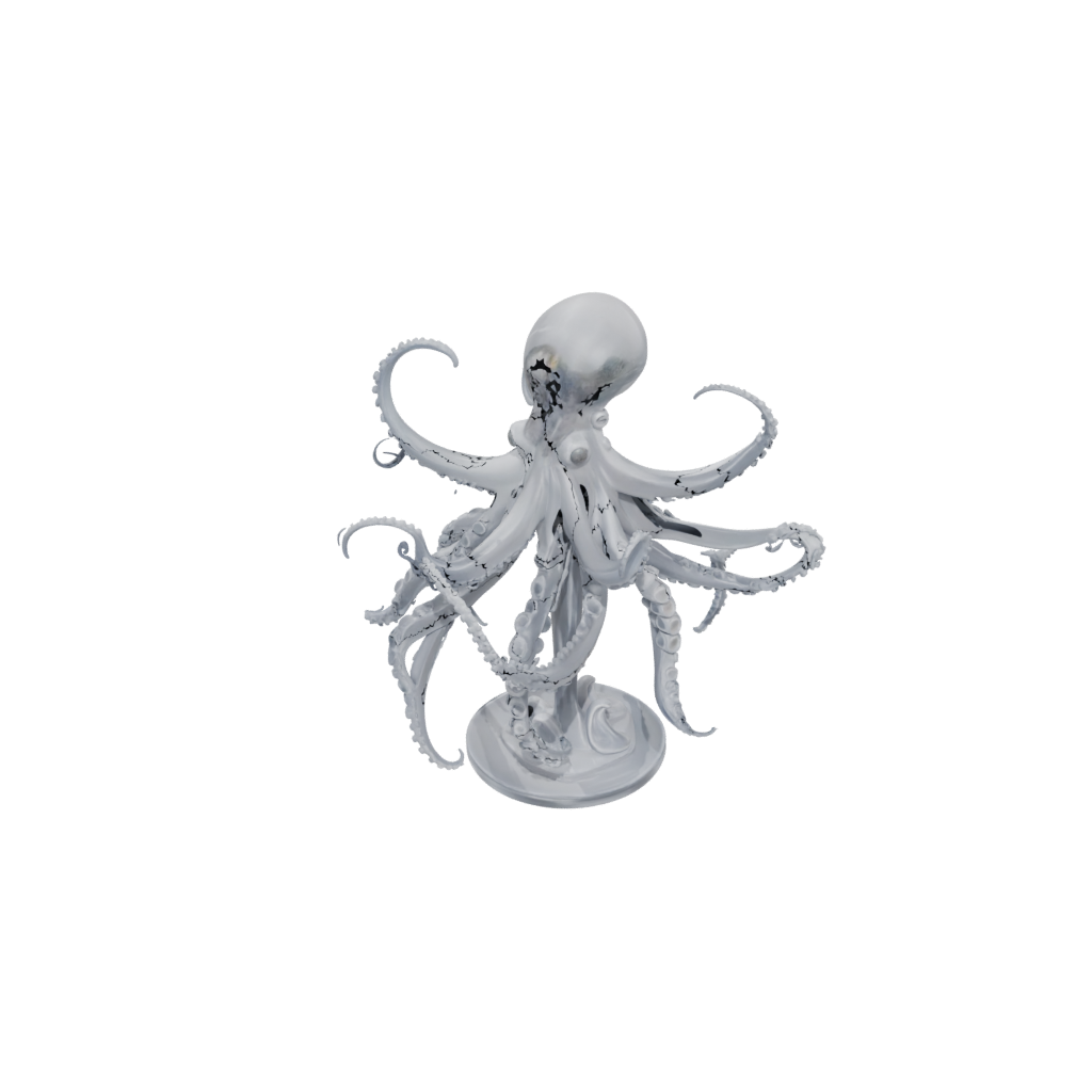 Crystal Skeleton Flexi Octopus