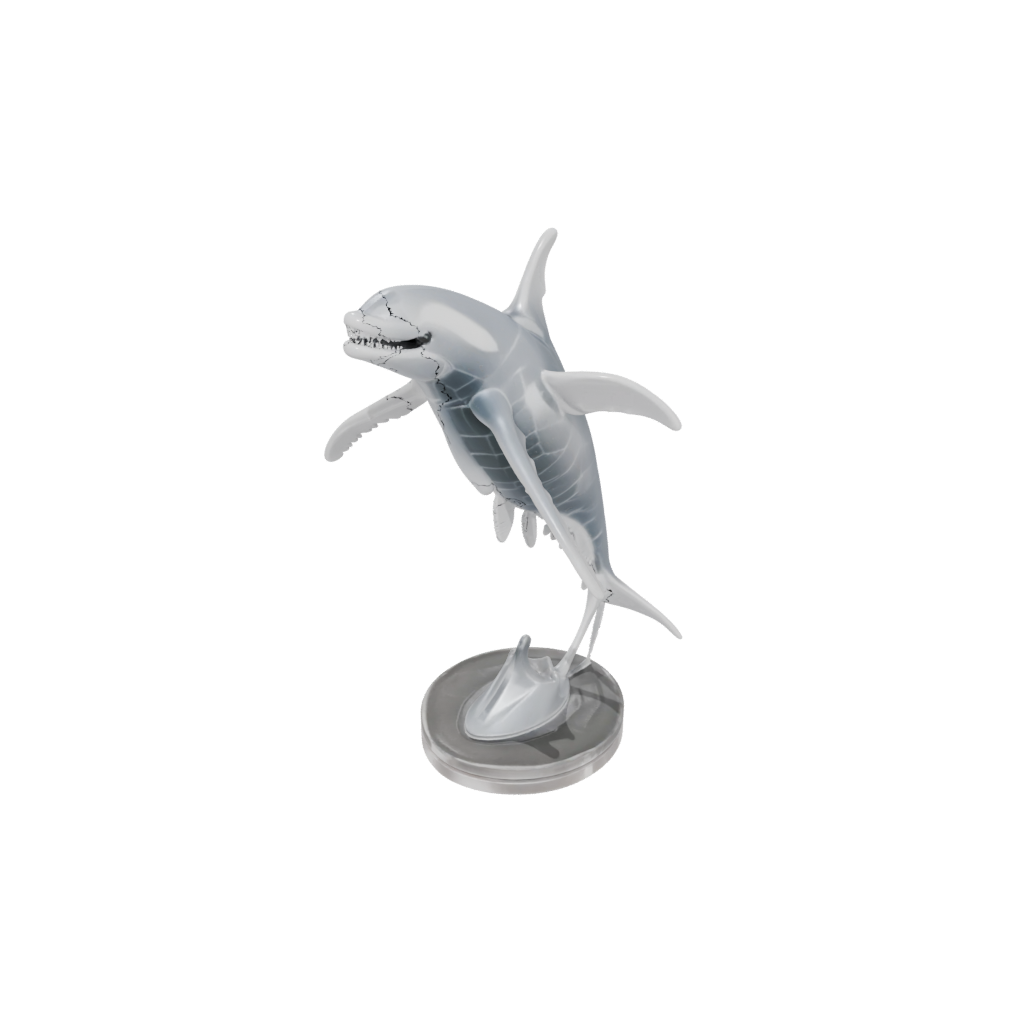 Crystal Skeleton Flexi Orca Whale